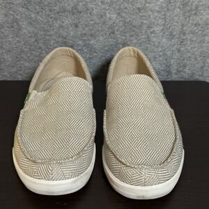 Sanuk Shoes Men Size 13 Sideline Gray Print Slip On Casual Loafer